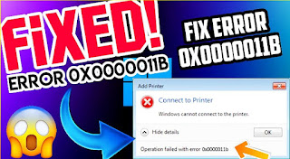 Windows cannot connect to the printer error 0x0000011b for Windows 10 Windows cannot connect to the printer error 0x0000011b for Windows 10