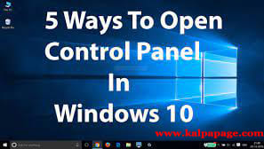 5 Ways to Open Control Panel in Windows 10 5 Ways to Open Control Panel in Windows 10