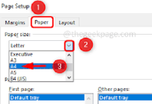 How To Change The Paper Size To A4 And Set It As Default In Microsoft Word How To Change The Paper Size To A4 And Set It As Default In Microsoft Word