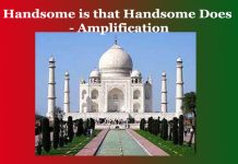 Handsome is that Handsome Does – Amplification Handsome is that Handsome Does - Amplification