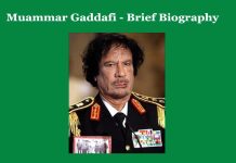 Muammar Gaddafi – Brief Biography Muammar Gaddafi - Brief Biography