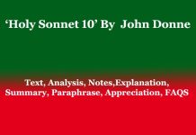 Holy Sonnet 10 By John Donne: Text, Analysis, Notes Holy Sonnet 10 By John Donne