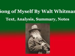 Song of Myself By Walt Whitman