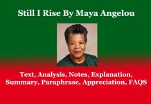 Still I Rise By Maya Angelou: Text, Analysis, Notes Still I Rise By Maya Angelou