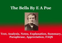 The Bells By E A Poe: Text, Analysis, Notes The Bells By E A Poe