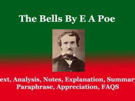 The Bells By E A Poe