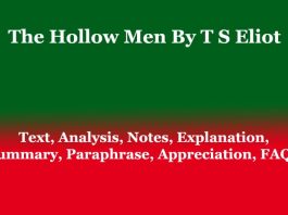 The Hollow Men By T S Eliot