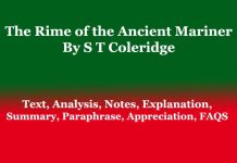 The Rime of the Ancient Mariner: Text, Analysis, Notes The Rime of the Ancient Mariner