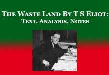 The Waste Land By T S Eliot: Text, Analysis, Notes The Waste Land By T S Eliot