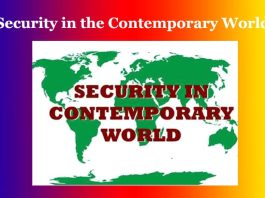 Security in the Contemporary World